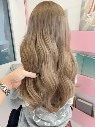 ロング カラー 🎀ミルクティー/暖 色×レイヤー/マリアのヘアスタイル