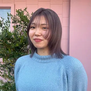 ミディアム カラー カラー/韓国レイヤー /ブリーチ/hinaのヘアスタイル