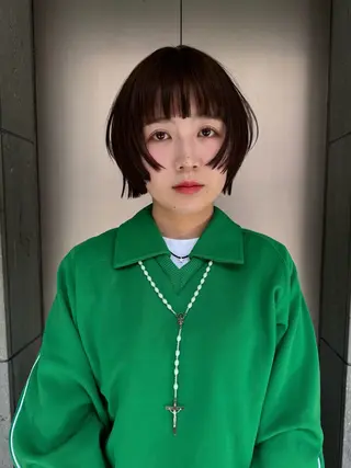 ショート カラー GO TODAY 福岡大名Bellus店所属・🫧ショートウルフ ボブウルフ🫧 糸瀬のヘアスタイル