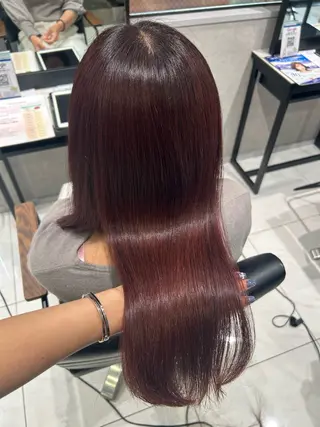 カラー 透明感カラー💙 束感マツエク🪼海月のヘアスタイル