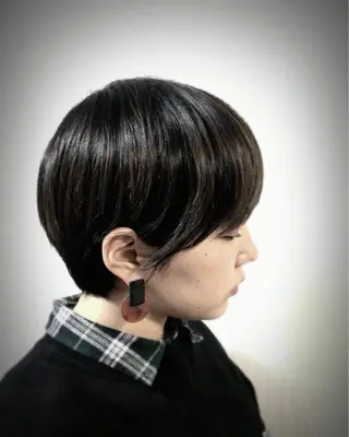 ショート カラー パーマ Hair design Na.B所属・ジユン 지윤のヘアスタイル