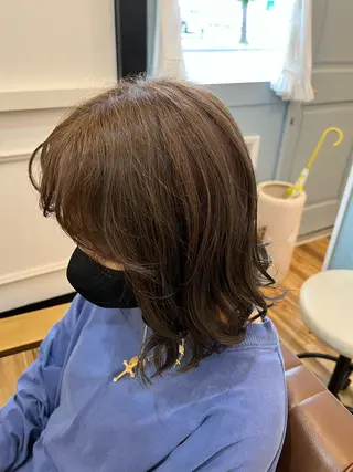 ミディアム カラー 🐰ハイトーンカラー 畠山　渡🐰のヘアスタイル