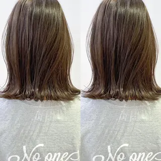 ミディアム カラー レイヤーカット /透明感カラー西田のヘアスタイル