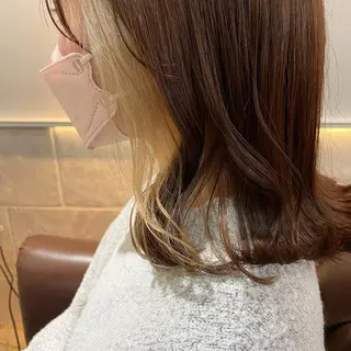 セミロング カラー FERIAあべの KARINのヘアスタイル