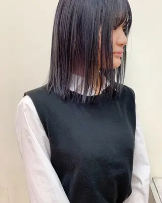 ミディアム カラー ﾊｲﾄｰﾝ/ｼｮｰﾄ 村上淳乃🐥のヘアスタイル