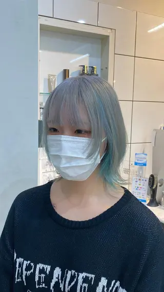 カラー 韓国ヘア/ハイトーン RYUSEIのヘアスタイル