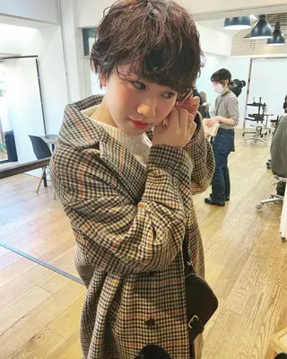 ショート パーマ ショート/ボブ /パーマ🌿柏原良亮のヘアスタイル