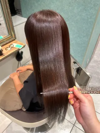 ロング カラー ash西葛西 今井瑚子のヘアスタイル