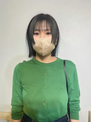 ショート カラー レイヤーパーマ＊ 顔まわり似合わせのヘアスタイル