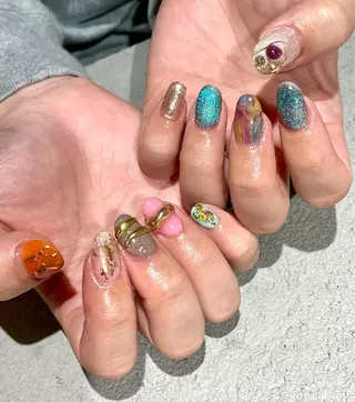 ミディアム m kaori𓃟のネイルデザイン