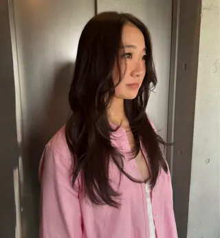 カラー 透明感/血色カラー/ 似合せレイヤー/ゆいのヘアスタイル