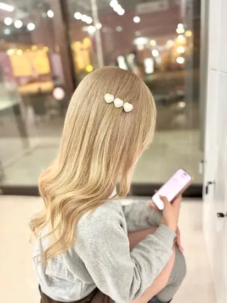 ロング カラー 甘ふわgirly🎀 ハイトーン🤍Ramのヘアスタイル