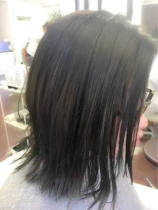 カラー ブリーチ毛縮毛矯正 👑山口のヘアスタイル