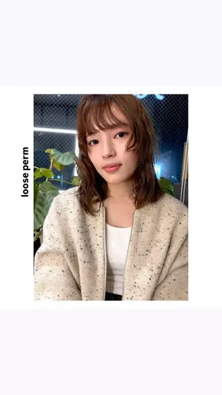 ミディアム パーマ rewards成城学園前店所属・hiro【沿線で叶う 似合わせhair】のヘアスタイル
