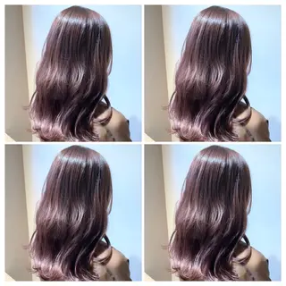 セミロング カラー 髪質改善 艶髪カラー エクステ かいり✂️のヘアスタイル