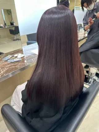 ロング 島原 愛のヘアスタイル