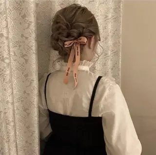 ロング カラー ヘアアレンジ hair & beauty ien.所属・依咲 isakiのヘアスタイル