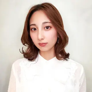 ミディアム 韓国レイヤー suzuのヘアスタイル