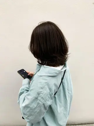 ミディアム カラー ヘアアレンジ 〽️magico/ ウルフDaiki〽️のヘアスタイル