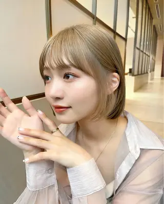 ショート カラー パーマ ヘアアレンジ レイヤー専門家 ダブルカラー修のヘアスタイル