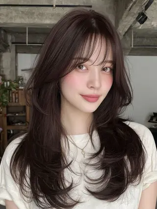 ロング カラー 🌛ダブルカラー 🌜SAYAKAのヘアスタイル