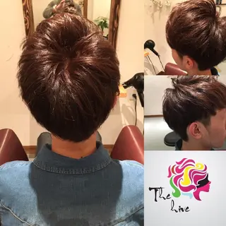 ショート カラー メンズ Hair salon The  hiveのヘアスタイル