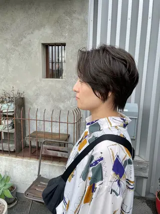 ショート カラー パーマ 西本 綾華のマツエク・マツパデザイン