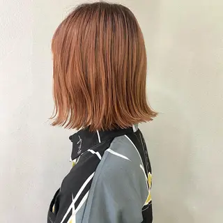 ショート カラー ボブ/パーマ ミヒラケイタのヘアスタイル