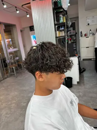 ミディアム カラー パーマ メンズ 🔥メンズパーマ特化 🔥店長中村雄樹のヘアスタイル