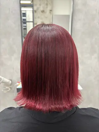 セミロング カラー 巻ける縮毛矯正🌸 勝倉　麗のヘアスタイル