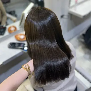 セミロング カラー 🌙Runa つや髪 /モテ/カットのヘアスタイル