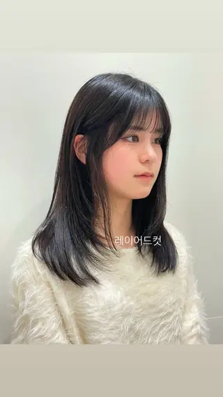 セミロング ❤︎︎韓国ヘア❤︎︎ 𝑺𝒉𝒊𝒉𝒐のヘアスタイル