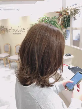 ミディアム 似合わせかわいい カット【店長】珱翔のヘアスタイル