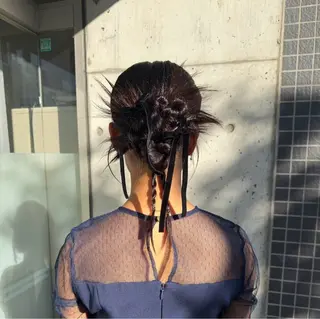 ミディアム 会田有紀 /切りっぱなしボブのヘアスタイル