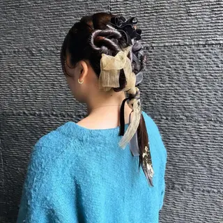 セミロング ヘアアレンジ MISUZU🪡 ナチュラルモードのヘアスタイル