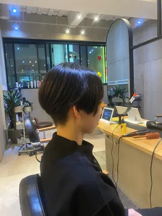 ショート 髪質改善＆トリートメント over hair所沢店所属・韓国風/レイヤー/ 𝑵𝒂𝒏𝒂🩶のヘアスタイル