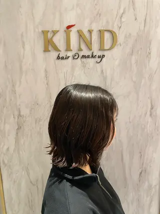 ミディアム カラー募集中 広井優菜のヘアスタイル
