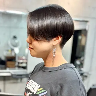 ショート カラー ショートボブ縮毛矯正 髪質改善のプロ山道潤のヘアスタイル