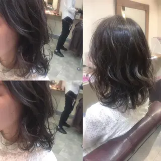 ミディアム カラー hair salon Ranun髪質改善のヘアスタイル