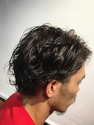 ショート パーマ メンズ Lee東三国 店長 谷辻誠志のヘアスタイル