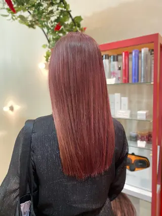 ロング ゆぴ☾‪/推しカラー /ハイトーンのヘアスタイル