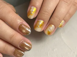 ネイル 自爪育成 warm AZUKI-アヅキ-のネイルデザイン