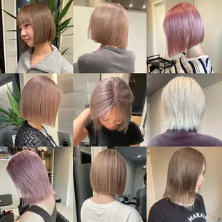 ショート カラー 透明カラー/レイヤー misaki °＊のヘアスタイル