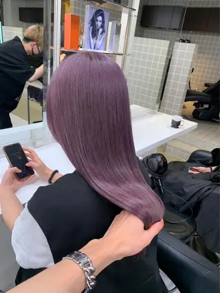 セミロング カラー IS所属・横浜美容室/透明感 カラー/レイヤーのヘアスタイル