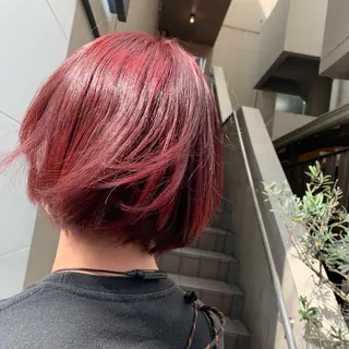 ショート 🌿earth亀有店 【緑髪のノブ】🌿のヘアスタイル