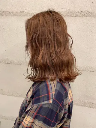 カラー 透明感/オリーブ/ グレージュ/YUKAのヘアスタイル