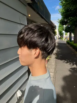 ショート メンズ fulam所属・佐藤悠生/郡山 メンズパーマ.カットのヘアスタイル