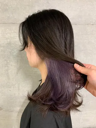 ミディアム カラー THE./ブリーチ 透感カラー/髪質改善のヘアスタイル