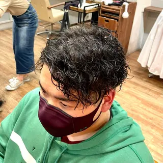 ショート パーマ メンズ サトウ コウキ  メンズのヘアスタイル