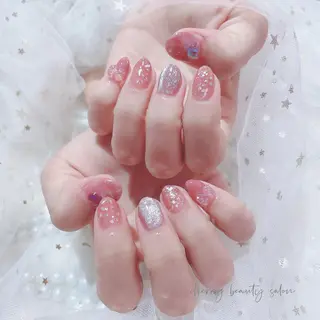 ミディアム ネイル SAKURA 🍒のネイルデザイン